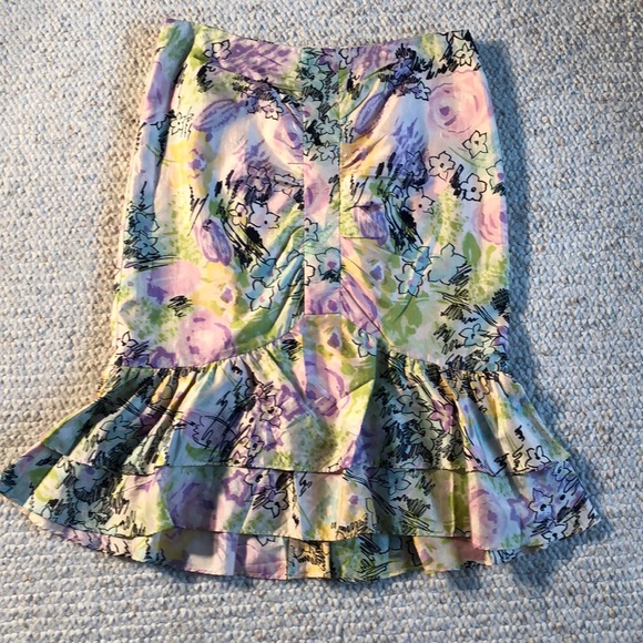 Nanette Lepore Dresses & Skirts - Nanette Lepore Flowered Tulip Skirt